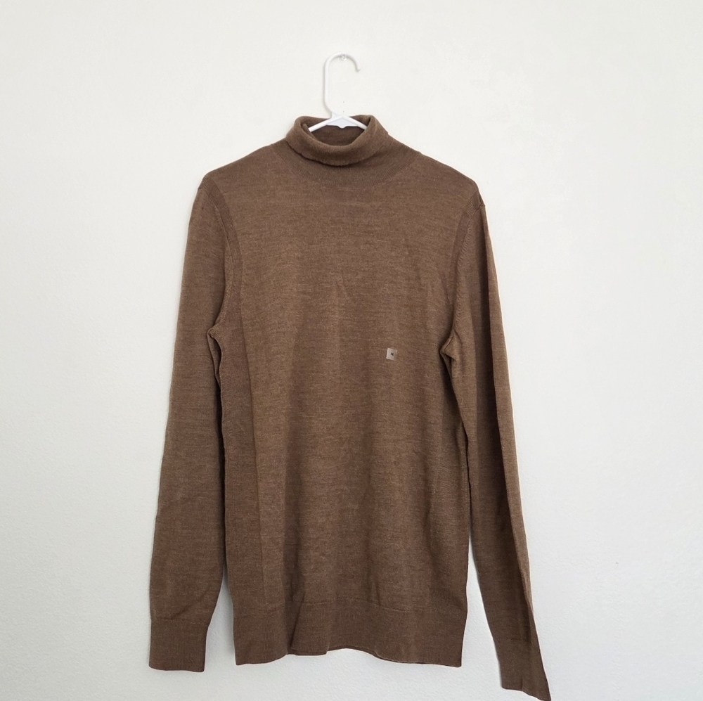 Express Men's Brown Turtleneck Sweatshirt Size Medium